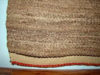 Antique Navajo Diyugi Striped Blanket,  All Natural Native American weaving Rug 5