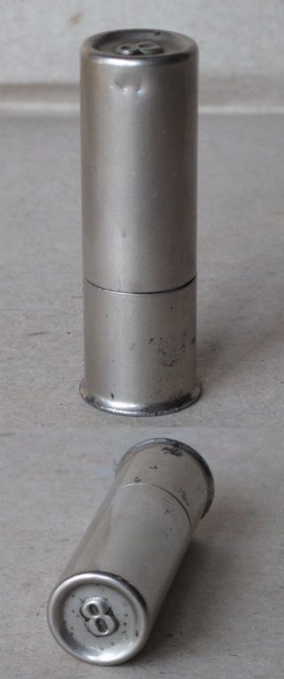 Vintage Old Brass Petrol Cigarette Lighter / Hunting Cartridge Shape