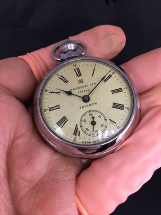 Ingersoll Ltd London Triumph Vintage Pocket Watch. 3