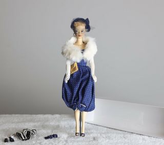 Vtg Ponytail Barbie 3 W/ Gay Parisienne 1959 Tm Tags.  Vhtf