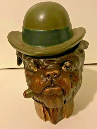Vintage Xonex Bulldog Cigar Humidor Tobacco Jar