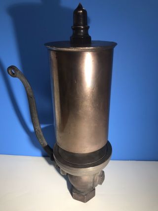 Rare Antique Lonergan Solid Brass Steam Whistle For Railroad Train Boat Vintage