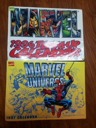 Vintage Marvel Calendars 1996 And 1997