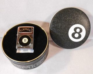1994 Vintage Unfired Zippo Lighter In Tin - Camel Cigarette - Eight 8 Ball