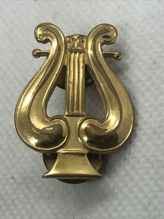 Vintage N.  S.  Meyer Lapel Pin Us Army Military Emblems Army Musician