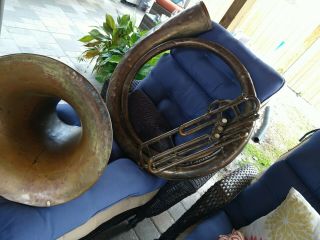 Antique Sousaphone Made By Elkhart S/n 125282