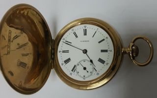 Paul Moser Antique Swiss 14k Gold Pocket Watch Ca.  1880 - 1890
