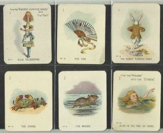 Rare 90 Yr Old Alice In Wonderland Full Set Of 48 Large Cig Cards Carreras