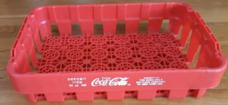 Vintage Red Plastic Case Crate Coca Cola Bottling Company Of York Carrier