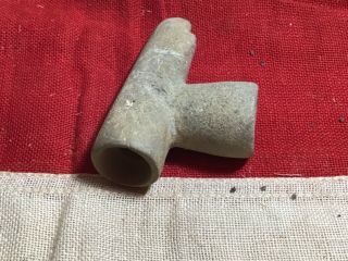 Vintage Native American Indian Piece Pipe Stone Head