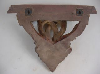 LgOrnate Gilt Wood Hand Carved Wall Bracket Shelf Chinese Chipendale Clock Stand 2