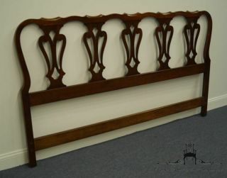 PENNSYLVANIA HOUSE Solid Cherry Traditional Chippendale Style King Size Headb. 3