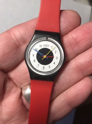 Vintage 1984 Swatch Watch Chrono - Tech Lb104