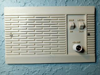 M&s Music And Sound Or Nutone Wall Intercom Speaker White/cream Vintage