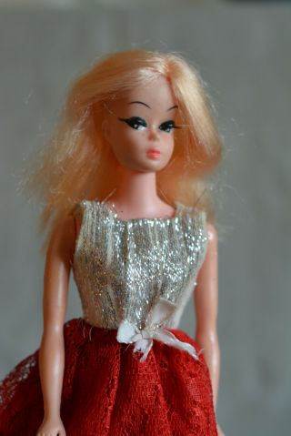 Vintage Barbie Clone Gorgeous Twistee By Totsy Doll Real Eyelashes,  Mod 60s