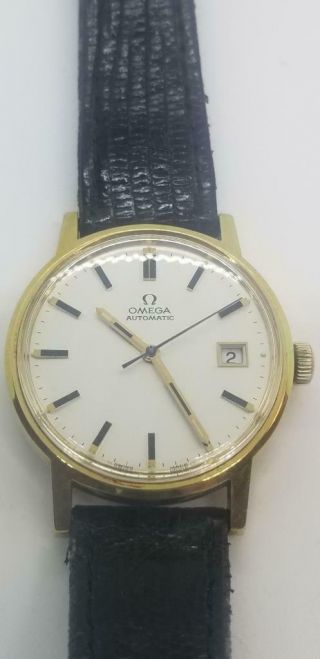 Vintage 1972 Omega Automatic Mens Date Watch 1480 Swiss Movement