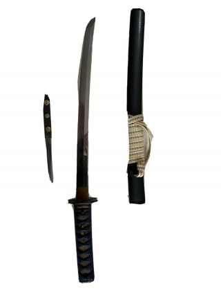 Authentic Nihonto Japanese Samurai Katana Sword Wakizashi W/koshirae 16.  5” Blade