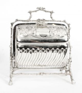Antique English Silver Plated Sweets Biscuit Box Mappin & Webb 19th Century