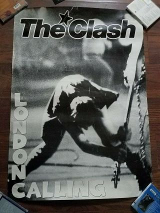 The Clash London Calling Vintage Poster 23” X 33” Punk