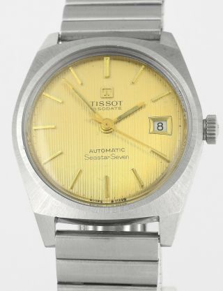 Vintage 1965 Tissot Visodate Seastar Seven Automatic S/steel Mens Wrist Watch