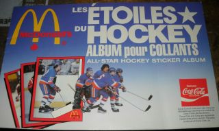 Vintage 1983 Mcdonals Coke Album W 36 Card Sticker Set Mike Bossy Gretzky