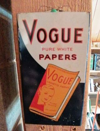 Vogue Cigarette Paper Dispenser Tin Tobacco Cigar And Papers Box