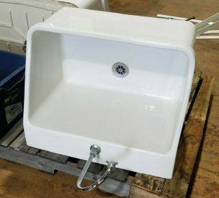 Kohler K - 12793 Hollister Utility Sink 28 " Kitchen Farm Bracket Mounted Can Ship