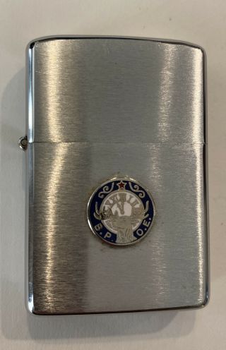 Rare Vintage Zippo Lighter 1979 B.  P.  O.  E.  (elks) Enamel Emblem Unfired