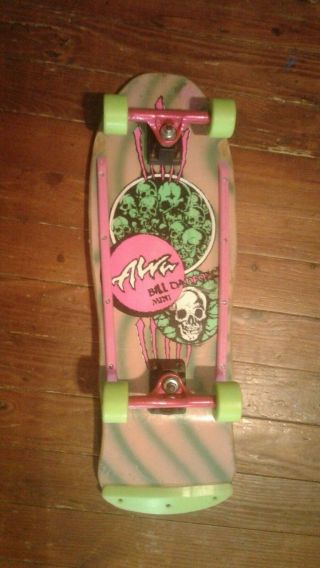 Vintage Alva Bill Danforth Mini Complete Skateboard