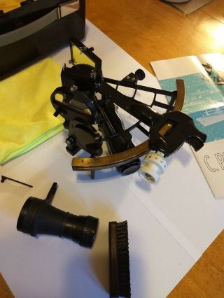 SEXTANT by C PLATH Hamburg Germany with hard case and 4X40 Scope 2