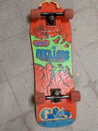 1986 Sims Jeff Phillips Vintage Skateboard In Needs A Lil 