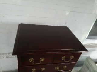 Vintage style Henkel Harris? Chippendale Lingerie chest solid mahogany 7drawer 2