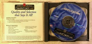 American Greetings Creatacard Gold Version 3 [CD - ROM] Windows 95/98 VINTAGE RARE 3