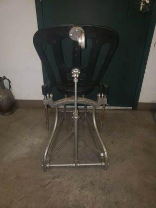 Dental Chair by A S Aloe Company USA Military Issue Vintage Cast Iron 1920/30 ' s 4