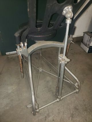 Dental Chair by A S Aloe Company USA Military Issue Vintage Cast Iron 1920/30 ' s 5