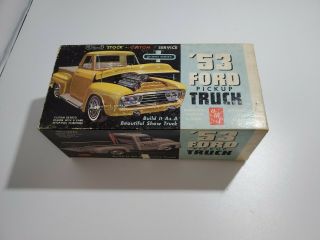 Vintage Amt 3 In 1 1953 Ford Pickup Truck 1:25 Scale Model Kit 2153 - 149