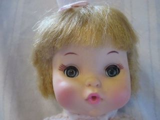 Vintage Tiny Tubber Baby Doll With Tag And Bottle Wet And Drink 10 "