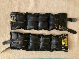 Vintage Everlast 7025 Ankle Weights Leather 5 Pounds Each
