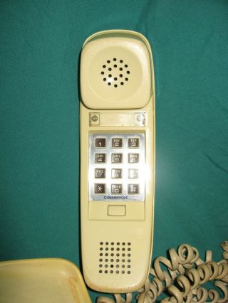 Vintage Conair Corded Princess Telephone SW204 White Cream Landline Phone BL20 2