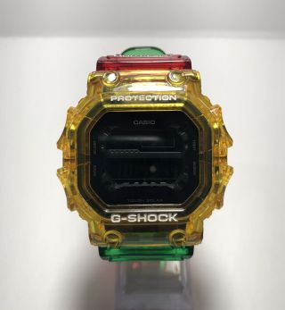 Casio G - Shock Gx56 Jelly Rasta (customized) Tough Solar