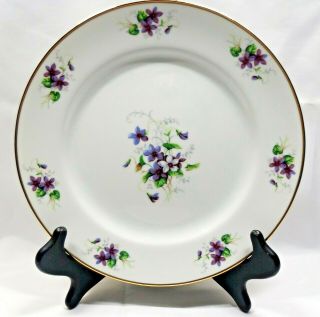 Vintage Order Of The Eastern Star Masonic Collector Plate Violets 1978 - 1979