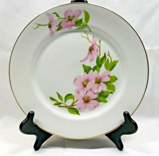 Vintage Order Of The Eastern Star Masonic Collector Plate Dogwood Blooms 1982 - 83