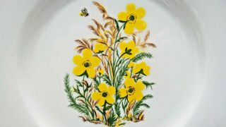 Vintage Order of the Eastern Star Masonic Collector Plate Yellow Flowers 1979 - 80 2