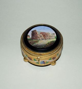 Mid 19th Century Italian Micromosaic / Micro Mosaic Box
