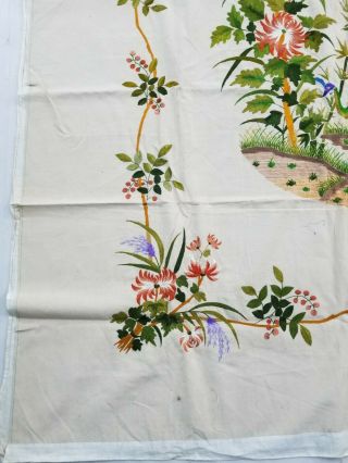 Antique Chinese Silk Hand Embroidered Panel Qing Dynasty 186x138cm 3
