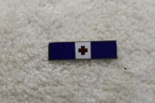 Vintage American Red Cross Volunteer Pin Enamel Bar