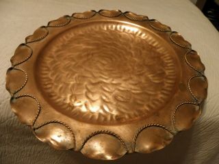 Vintage Hammered Copper Tray By Gregorian