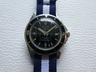 Very rare Vintage SICURA BREITLING Submarine 400 Men ' s Diver watch from 1970 ' s 5