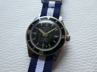 Very rare Vintage SICURA BREITLING Submarine 400 Men ' s Diver watch from 1970 ' s 6