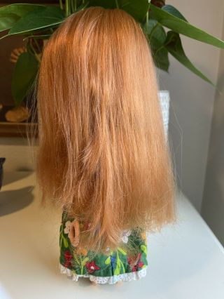 Vintage Kenner Blythe Doll w/Stand 1972 Side Part Redhead - 3
